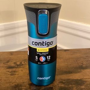 Contigo 16oz AutoSeal West Loop Stainless Steel Travel Mug Spirulina. NWT